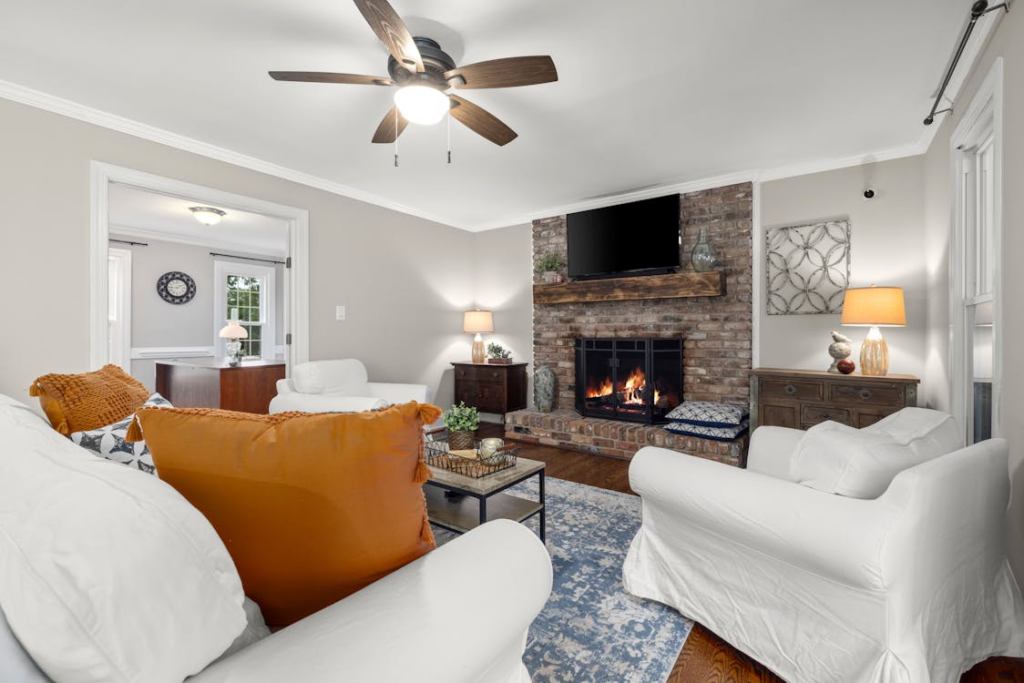 modern upgrades for classic homes blending contemporary furniture and lighting with traditional architecture